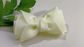 HOW TO TIE A BOW WITH RIBBON || PITA GROSGRAIN CANTIK || TUTORIAL MEMBUAT PITA #tutorial #diy #ideas