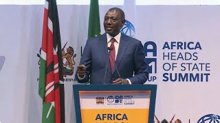 President Ruto's powerful speech during IDA21 Africa Heads of State Summit!