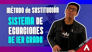 Sistema de ecuaciones de primer grado - Método de sustitución