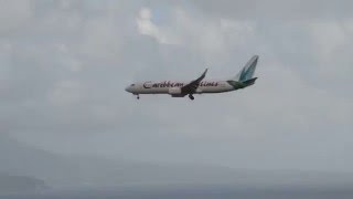 Caribbean Airlines B737-800 Charter Flight Landing - St. Kitts