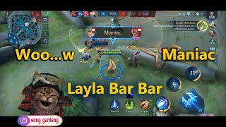 Layla Maniac Solo Rank Dapat Team Mantap Banget Deh - mobile legends Indonesia