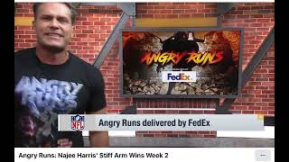 GMFB ANGRY RUNS Najee Harris' Stiff Arm Wins Week 2