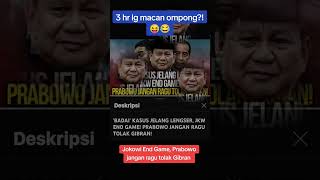 Jokowi End Game, Prabowo jangan ragu tolak Gibran #shorts #prabowo #jokowi #gibran