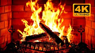 🔥 Cozy Fireplace 4K (12 HOURS). Fireplace with Crackling Fire Sounds. Fireplace Ambience 4K