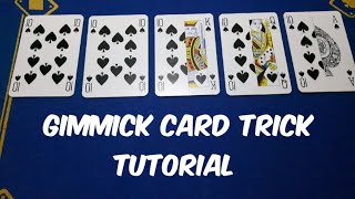 3ish card monte gimmick card trick tutorial