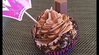 Cupcakes de kit kat y nutella - Recetas By Fany