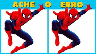 TOP QUIZ 🔝ENCONTRE OS 7 ERROS HOMEM ARANHA  - JOGO DOS 7 ERROS - QUIZ ANIMADO