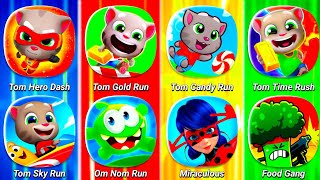 Talking Tom Time Rush,Tom Hero Dash,Tom Gold Run,Tom Sky Run,Tom Candy Run,Food Gang | Danz Gameplay