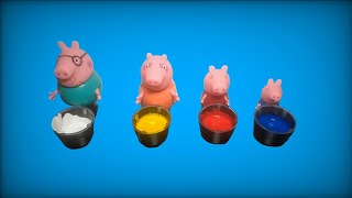 Misturando as Cores | Família Peppa Pig | Aprendendo as Cores