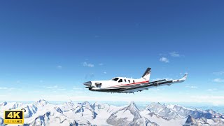 MSFS 2020 World Update 6 | Spectacular Flight over the Alps in 4K