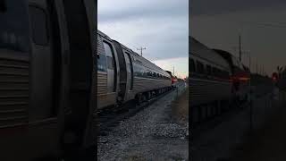 Amtrak's Downeaster racing into the Durham/UNH Station #shorts