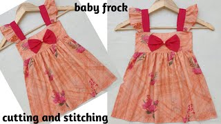 Beautiful baby frock cutting and stitching//2-3 year old girl dress cutting and stitching//baby frok