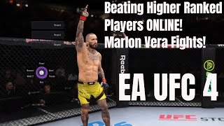 Intense Fights & Comebacks w/ HIGHER RANKS as Marlon Vera - EA UFC 4 Gameplay