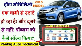 HONDA MOBILIO ADD KEY BY LAUNCH SCANPLUSX|HONDA KEY CODING|MOBLIO KEY PROGRAM BY LAUNCH SCANNER|