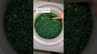 Waxing ASMR / green wax