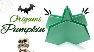 Origami Pumpkin | How to make paper pumpkin | Halloween Series