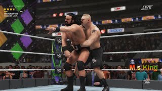 WWE 2k19 Brock Lesnar vs Drew Mcintyre Full Match on Wrestlemania in Hindi Commentary