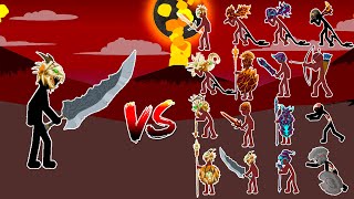 BLACK VS RED NEW XENOPHON VS MINION, MAGIKILL,  GIANT LEADER, ZOMBIE, SPEARTON || STICK WAR LEGACY