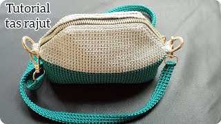 easy crochet bag for beginners, tutorial tas rajut cantik dan mudah untuk pemula