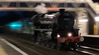 Black 5 Stanier Class 44871 on The Dorset Coast Express Railtour Speeding Pass West Byfleet-24/07/24