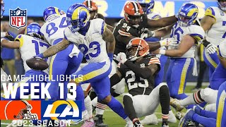 Cleveland Browns vs. Los Angeles Rams | 2023 Week 13 Game Highlights