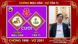 Xem Tuổi Vợ Chồng - Video 88 | Chồng 1998 vợ 2001 Có Hợp Không | Nam Tuổi Mậu Dần Lấy Vợ Tuổi Tân Tị