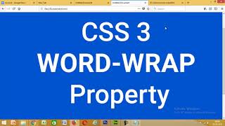 word-wrap css3(Hindi)