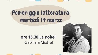 Pomeriggio letteratura prima parte: le nobel