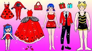 Ladybug & Catnoir Family Story - Mother And Daughter Costumes Dress Up Handmade | Woa Doll Spanish