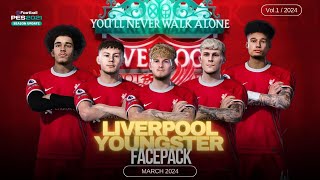 Liverpool Facepack Youngster Efootball Pes 2021& Footballlife 2024 (SIDER&CPK) PC