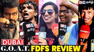 THE GOAT FDFS Public Review Dubai | THE GOAT Review | Thalapathy Vijay | Venkat Prabhu |