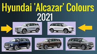 Hyundai Alcazar All Colors in India 2021