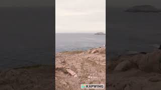 Brief POV of Cliffs overlooking the ocean at Landfall Park in Bona vista, Newfoundland!  #pov #hike