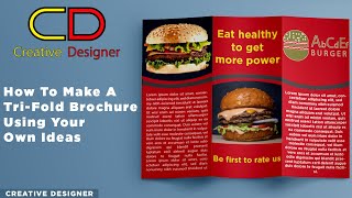 How to design Tri-Fold Brochure in Adobe illustrator | Outer Side | Part 01 | Restaurant Brochure