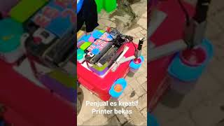 Kreatif,  Usaha Penjual es memanfaatkan Printer Bekas