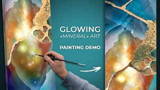 HOW I BRING LIGHT INTO MY ART | abstract art painting demo