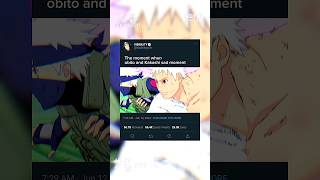 obito and Kakashi sad moment #naruto #shorts #viralvideo #anime