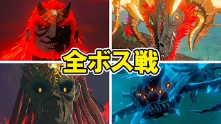 【ゼルダの伝説 ティアキン】全ボス戦ノーダメージ撃破＆真エンディング まとめ動画【ゼルダの伝説 ティアーズ オブ ザ キングダム】