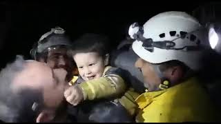 A glimmer of hope as a child gets rescued from the rubble in Syria, video goes viral