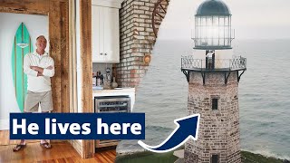 The Most UNIQUE Home is in New York's Oldest Lighthouse