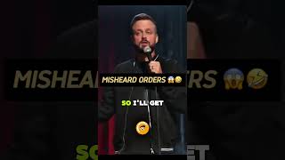 MISHEARD ORDERS 😱🤣 NATE BARGATZE #shorts #standup #comedy