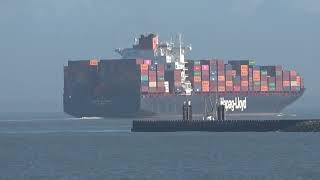 IMPRESSIVE LARGE SHIPS - Shipspotting Germany Container Vessels & More