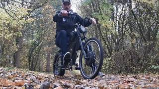 Custom Ebike With airbrushed tank - Schwinn Chopper bike