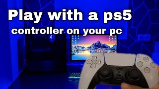 How to connect your ps5 controller with any pc!!