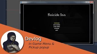 Ingame menu & pickup popup (Godot Devlog)