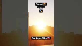 Beautiful Sunset 🌇  #indianinchile #trending #travelvlog #travelvlog #chile #santiago #chilevlog