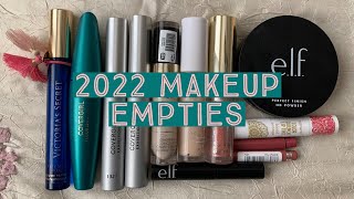 2022 Makeup Empties