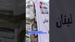 “The UAE Stands with Lebanon” campaign begins