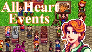 Leah All Heart Events! - Stardew Valley 1.5