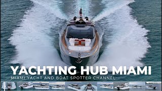 Riva 88 Folgore | Epic Drone Video in Miami Beach | Yacht Chasers | Haulover Inlet | Miami Beach